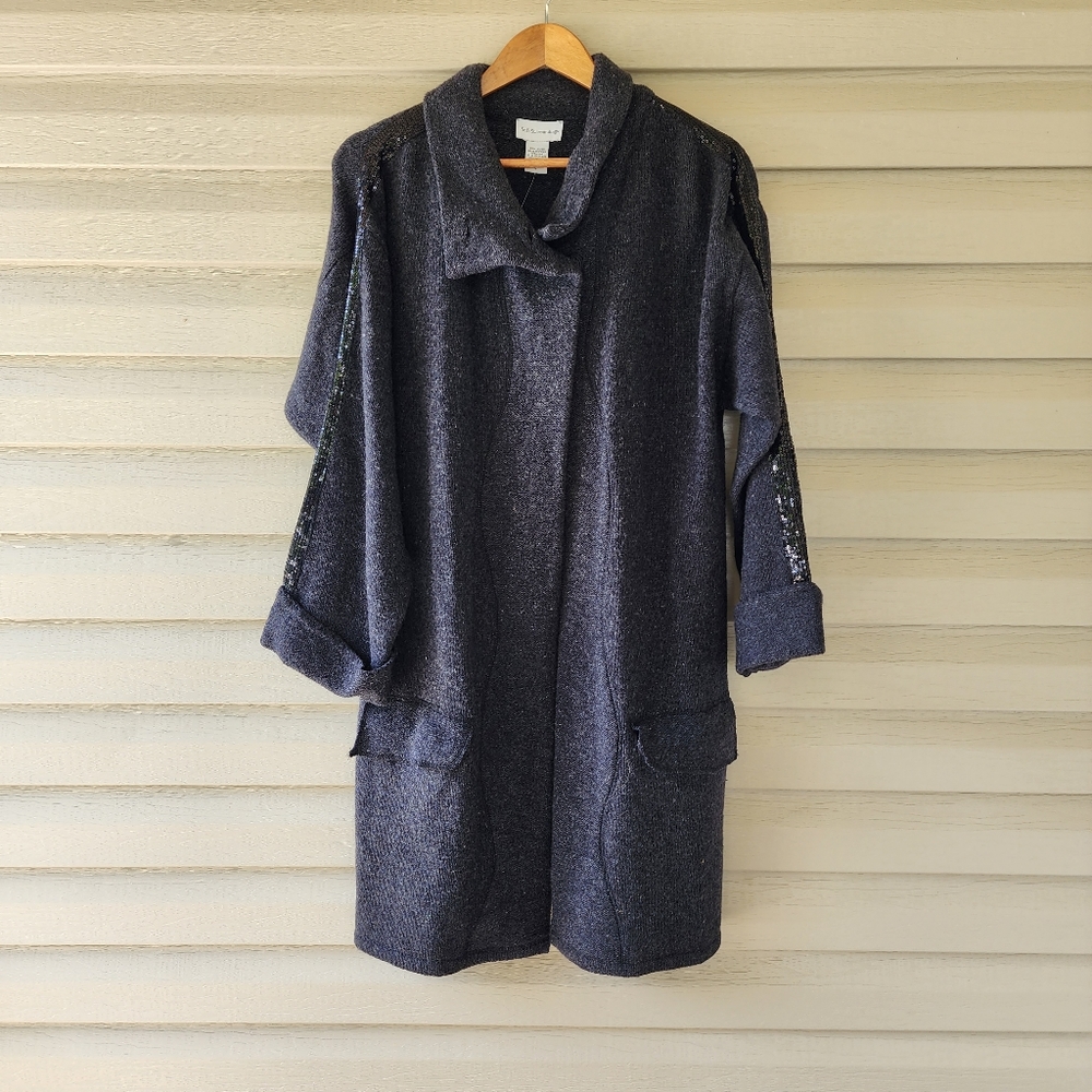 Soft Surroundings merino wool cardigan jacket women's size M